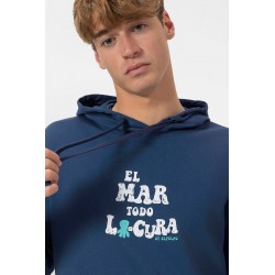 Sudadera Capucha El Mar Todo Lo Cura Marino El Pulpo