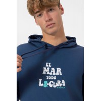 Sudadera Capucha El Mar Todo Lo Cura Marino El Pulpo