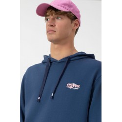 Sudadera Capucha Waves Marino El Pulpo