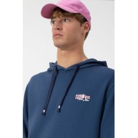 Sudadera Capucha Waves Marino El Pulpo