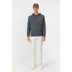 Sudadera Capucha Logo Gris El Pulpo