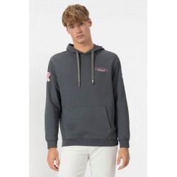 Sudadera Capucha Logo Gris El Pulpo