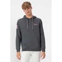 Sudadera Capucha Logo Gris El Pulpo