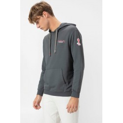 Sudadera Capucha Logo Gris El Pulpo