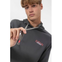 Sudadera Capucha Logo Gris El Pulpo