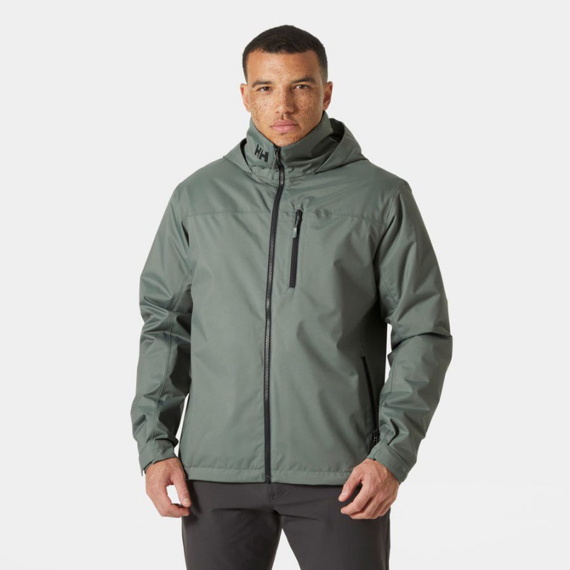 Cazadora Crew Hooded Gris Verdoso Helly Hansen