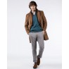 Abrigo de Lana Marrón Hombre | Elegancia Clásica Invierno
