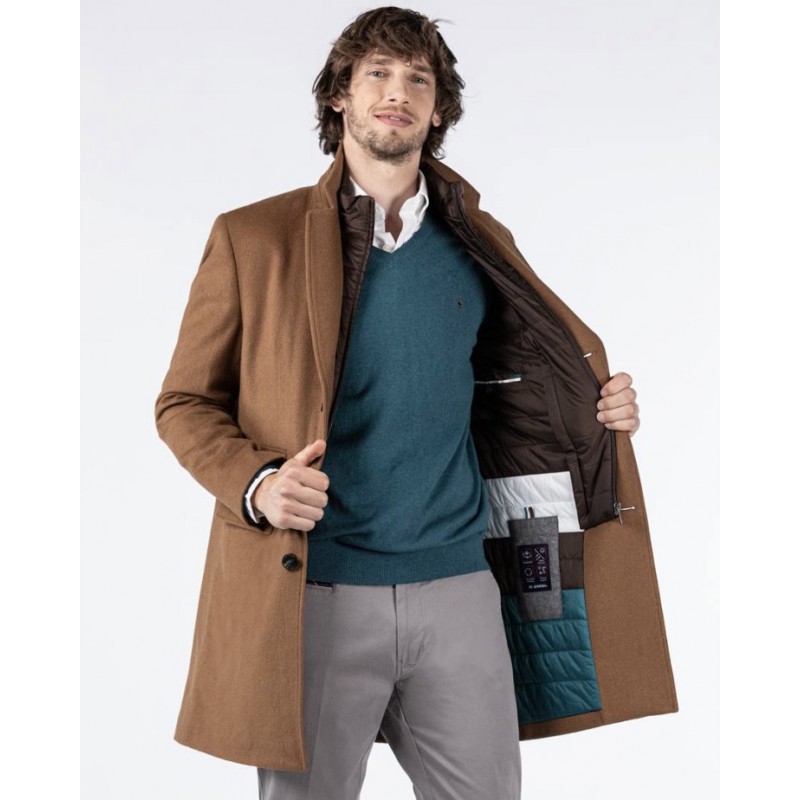 Abrigo de Lana Marrón Hombre | Elegancia Clásica Invierno Abrigo de Lana Marrón Hombre | Elegancia Clásica Invierno