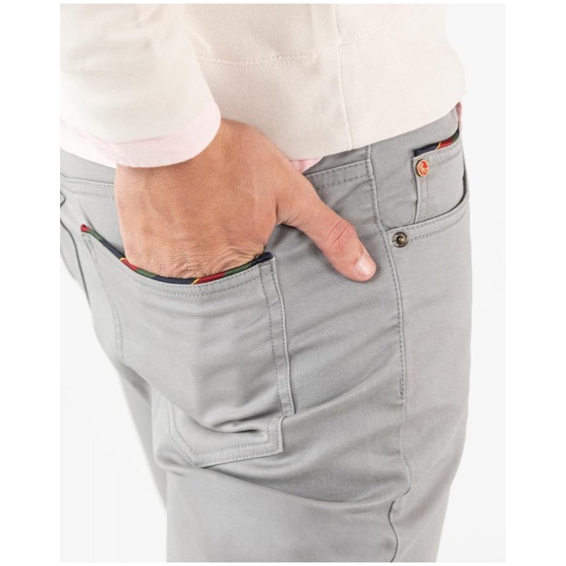Pantalón Slim Fit Hombre con Algodón Reciclado – El Ganso Pantalón Slim Fit Hombre con Algodón Reciclado – El Ganso