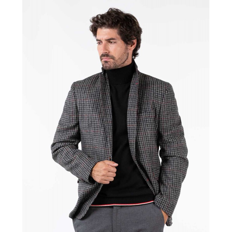 Americana Gris Pata de Gallo Hombre – Lana Shetland Abraham Moon | Storm Gard Americana Gris Pata de Gallo Hombre – Lana Shetland Abraham Moon | Storm Gard