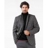 Americana Gris Pata de Gallo Hombre – Lana Shetland Abraham Moon | Storm Gard