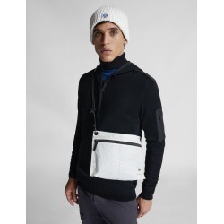 Jersey de Lana Resistente al Agua con Capucha – North Sails Hombre