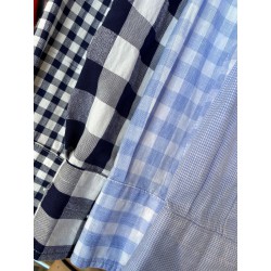 Camisa Eolo cuadros celeste