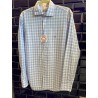 Camisa Eolo cuadros celeste