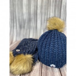 Conjunto Gorro y Bufanda JOTT Azul Marino | Calidez y Estilo Invierno