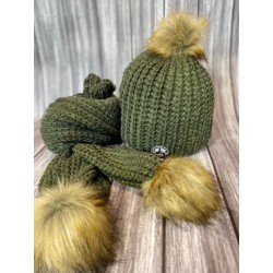 Conjunto Gorro y Bufanda JOTT verde | Calidez y Estilo Invierno