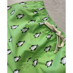 Bañador Verde con Estampado de Pingüinos | Eolo Verano
