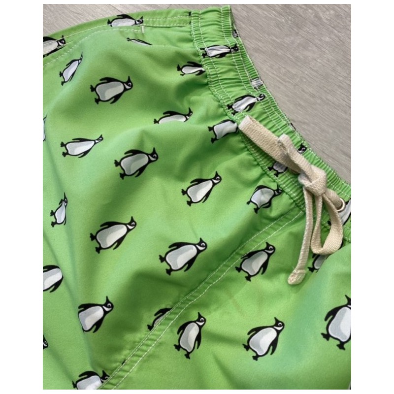 Bañador Verde con Estampado de Pingüinos | Eolo Verano Bañador Verde con Estampado de Pingüinos | Eolo Verano