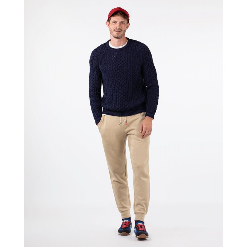 Jersey Marino Cuello Caja Hombre | 100% Algodón BCI Jersey Marino Cuello Caja Hombre | 100% Algodón BCI