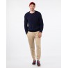 Jersey Marino Cuello Caja Hombre | 100% Algodón BCI