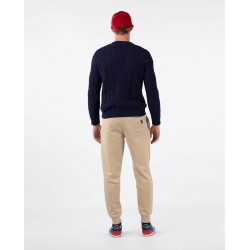 Jersey Marino Cuello Caja Hombre | 100% Algodón BCI