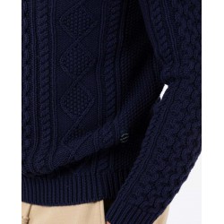 Jersey Marino Cuello Caja Hombre | 100% Algodón BCI