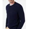 Jersey Marino Cuello Caja Hombre | 100% Algodón BCI