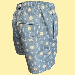 Bañador Hombre Eolo Sol & Cactus | Secado Rápido y Estilo Veraniego