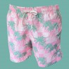 Bañador Hombre Eolo Palmeras Rosa | Tropical, Cómodo y Secado Rápido