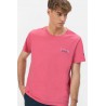 Camiseta rosa orgánica elPulpo | Estampados y logo bordado