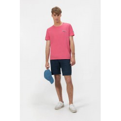 Camiseta rosa orgánica elPulpo | Estampados y logo bordado