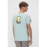 Camiseta verde agua elPulpo de algodón orgánico | Estilo fresco y eco