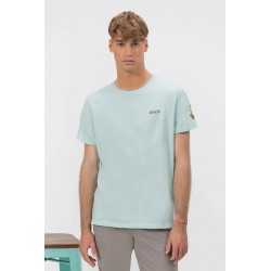 Camiseta verde agua elPulpo de algodón orgánico | Estilo fresco y eco