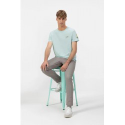 Camiseta verde agua elPulpo de algodón orgánico | Estilo fresco y eco