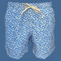 Bañador hombre Eolo peces fondo celeste | Estilo marino y frescura