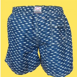Bañador hombre Eolo peces fondo azul marino | Estilo náutico y comodidad