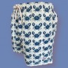 Bañador hombre Eolo blanco con cangrejos azul marino | Estilo náutico