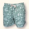 Bañador verde con estampado surf playero para hombre | Eolo