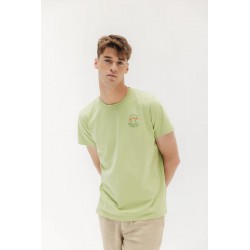 Camiseta Verde Claro Hombre – C’est la Vie | elPulpo Algodón Orgánico