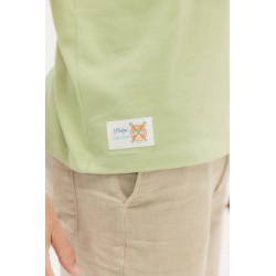 Camiseta Verde Claro Hombre – C’est la Vie | elPulpo Algodón Orgánico