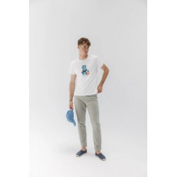 Camiseta Blanca Hombre – elPulpo Snorkel | Algodón Orgánico