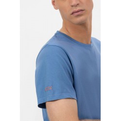 Camiseta Índigo Hombre elPulpo | Algodón Orgánico & Logo Bordado