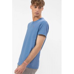 Camiseta Índigo Hombre elPulpo | Algodón Orgánico & Logo Bordado