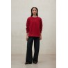 Sudadera Ecoalf Storm burdeos, con algodón reciclado y orgánico. Vegana, cómoda y sostenible, perfecta para un estilo moderno
