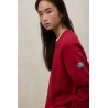 Sudadera Ecoalf Storm burdeos, con algodón reciclado y orgánico. Vegana, cómoda y sostenible, perfecta para un estilo moderno