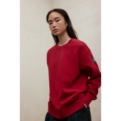 Sudadera Ecoalf Storm burdeos, con algodón reciclado y orgánico. Vegana, cómoda y sostenible, perfecta para un estilo moderno