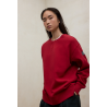 Sudadera Ecoalf Storm burdeos, con algodón reciclado y orgánico. Vegana, cómoda y sostenible, perfecta para un estilo moderno