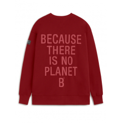 Sudadera Ecoalf Storm burdeos, con algodón reciclado y orgánico. Vegana, cómoda y sostenible, perfecta para un estilo moderno