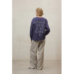 Sudadera Ecoalf Storm Morado | Algodón Reciclado y Orgánico | Moda Sostenible en Eolo Sanxenxo