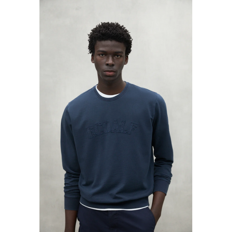 Sudadera Koloa Ecoalf Azul Marino Hombre | Algodón Reciclado y Orgánico | Moda Sostenible